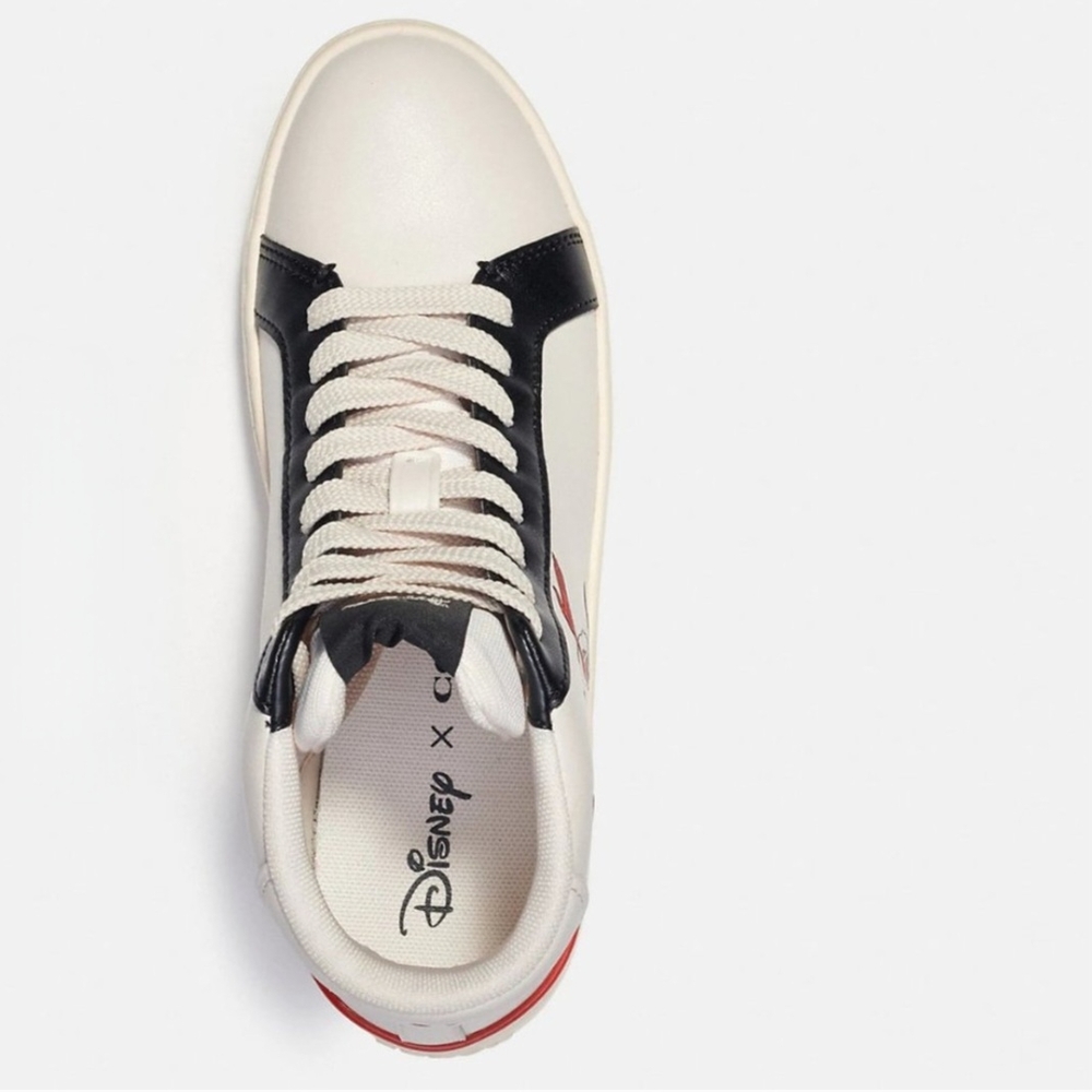 Disney X Coach Clip High Top Sneaker With Cruella Motif US Size 9B (KB) - Picture 3 of 14